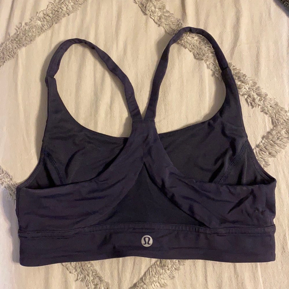 lulu lemon sports bra with mesh triangle on back